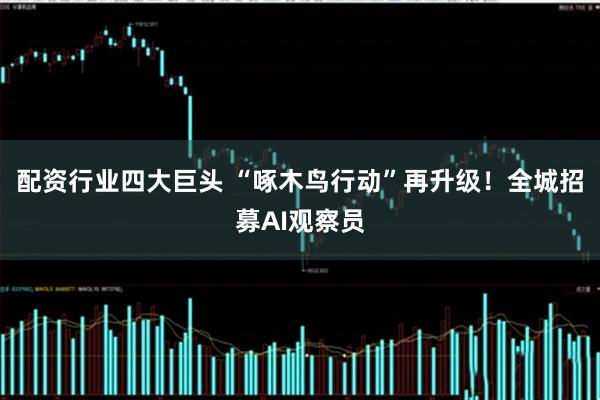 配资行业四大巨头 “啄木鸟行动”再升级！全城招募AI观察员